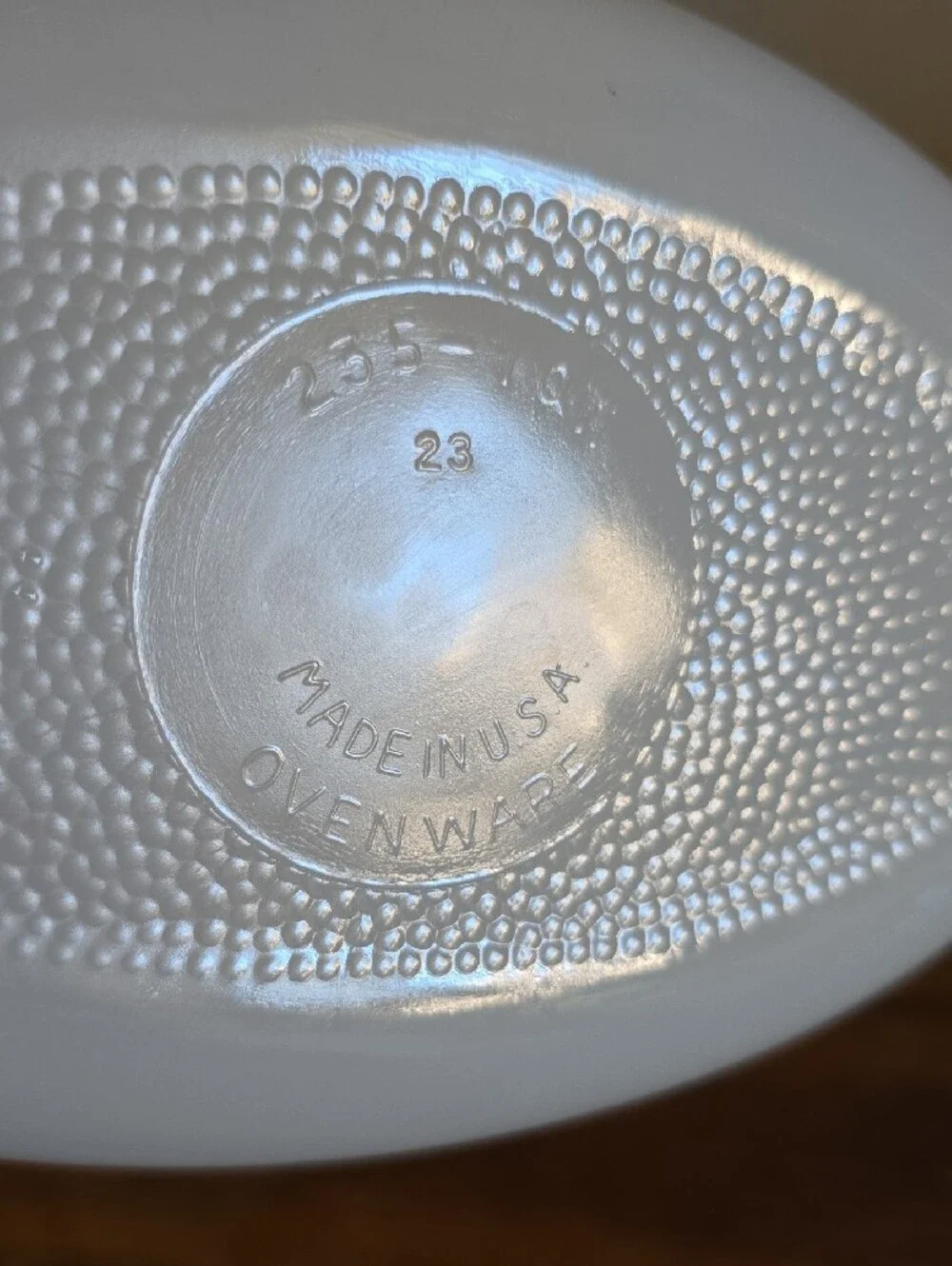 Vintage Glassbake Casserole Serving Dish Tote 11